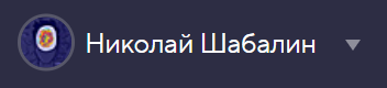 Скрин профиля, где написано: Николай Шабалин