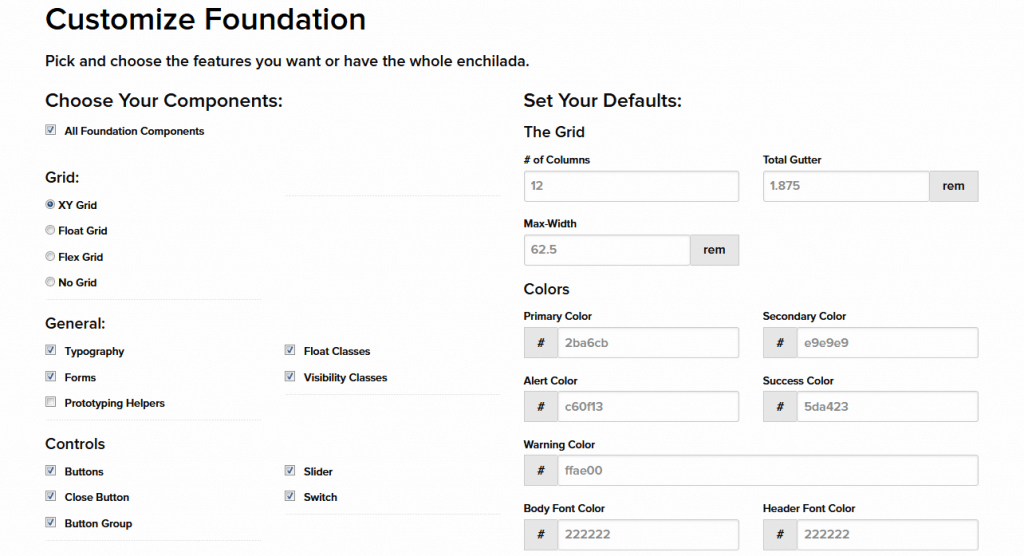 customize Foundation