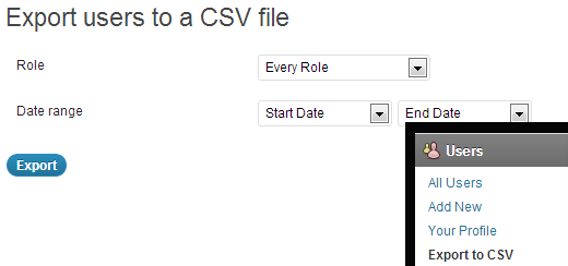 Export Users to CSV