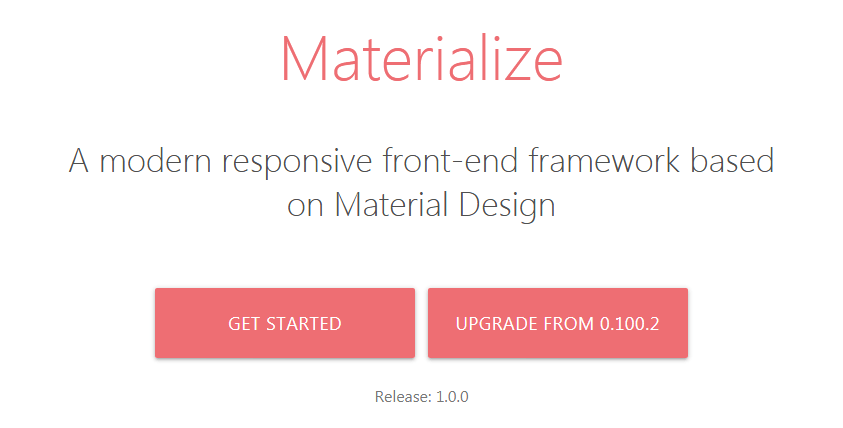 Materialize CSS-фреймворк
