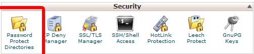 Password Protect Directories